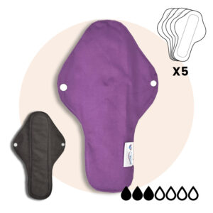 Culotte menstruelle avec agrafes Silvia – Flux moyen - Grande