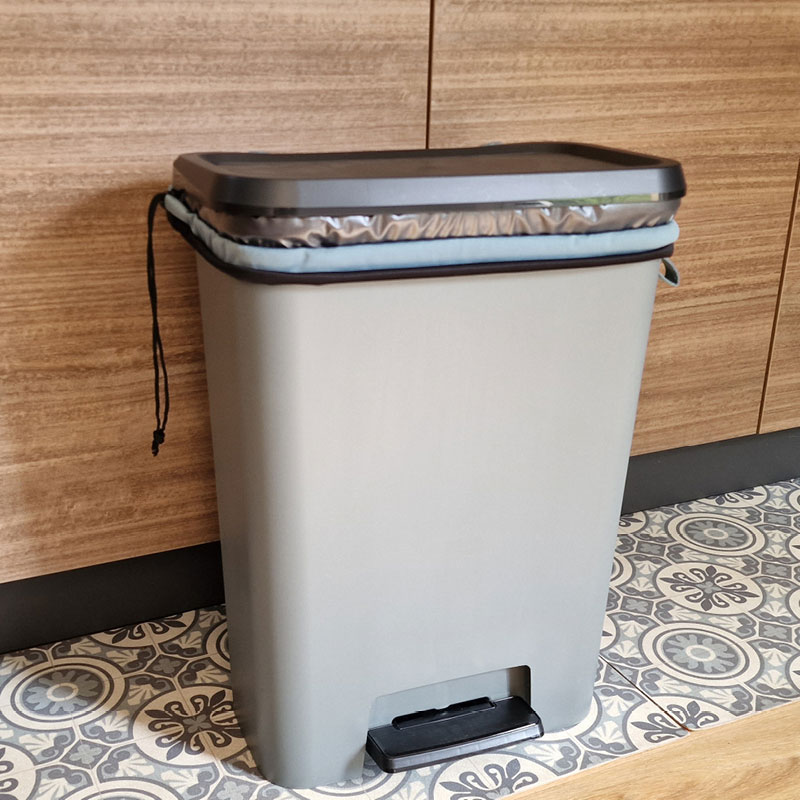 Sac poubelle lavable et réutilisable JAUNE (40L)