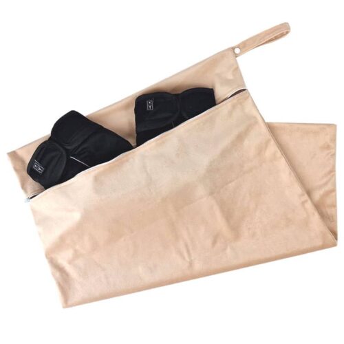 Grand sac étanche zippé , taille 50×70 cm, couleur beige