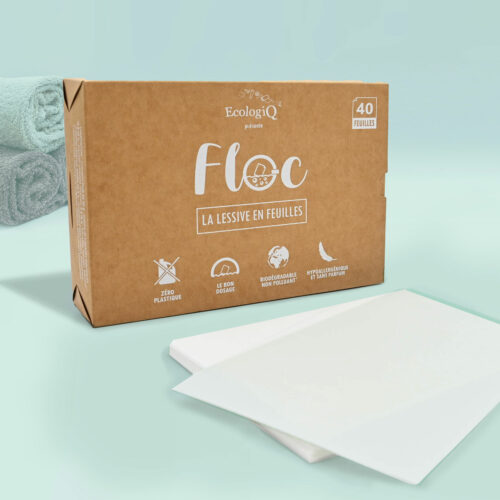 Lessive bio en feuilles FLOC – 120 lavages (0,19€/lavage)