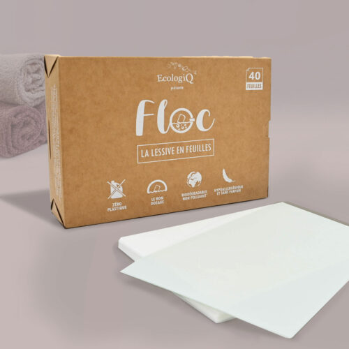 Lessive bio en feuilles FLOC – 240 lavages (0,16€/lavage)