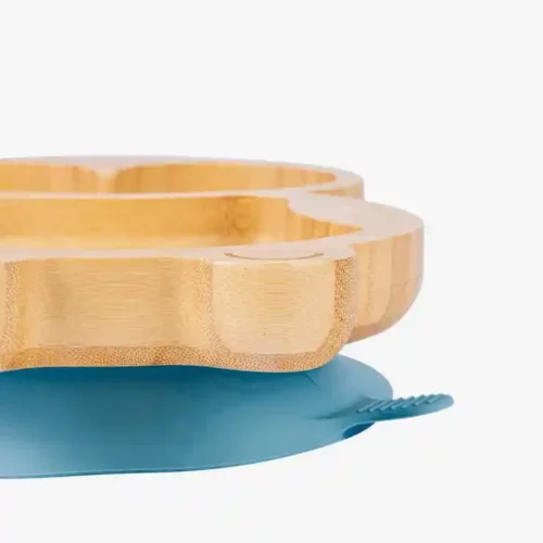 Assiette en bambou à ventouse – Pinguoin